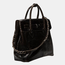 Luxury leather sustainable silk crossbody hip bag handbag