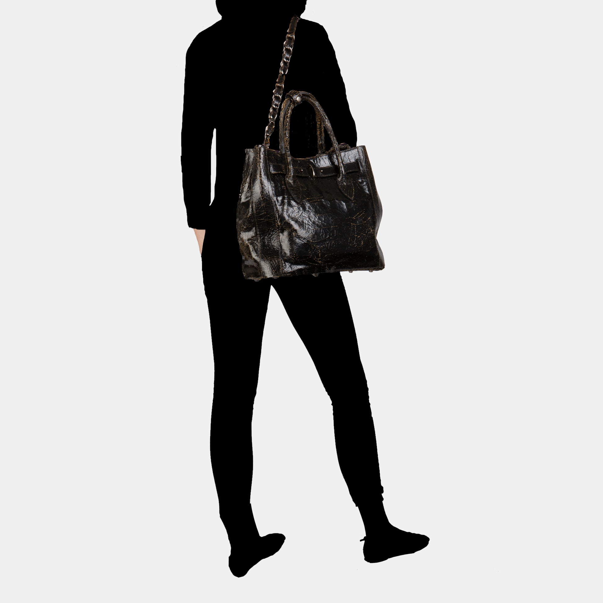 Luxury leather sustainable silk crossbody handbag tote