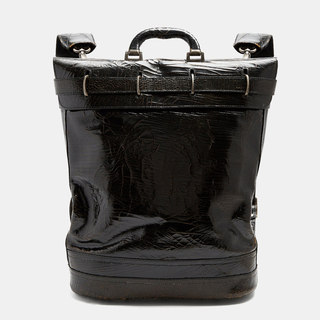 Luxury leather sustainable silk backpack daybag carryall carry-on