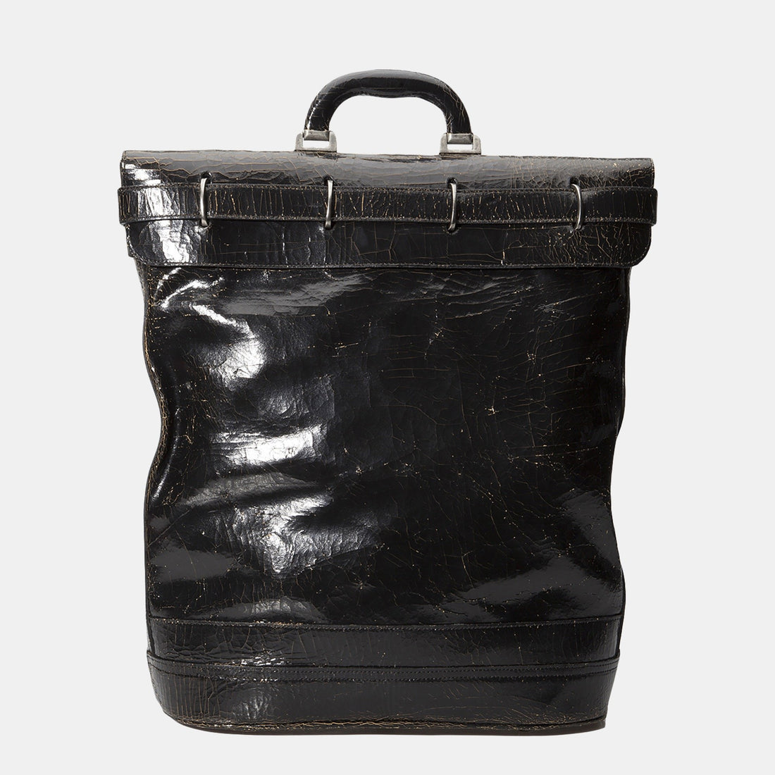 Luxury leather sustainable silk backpack daybag carryall carry-on
