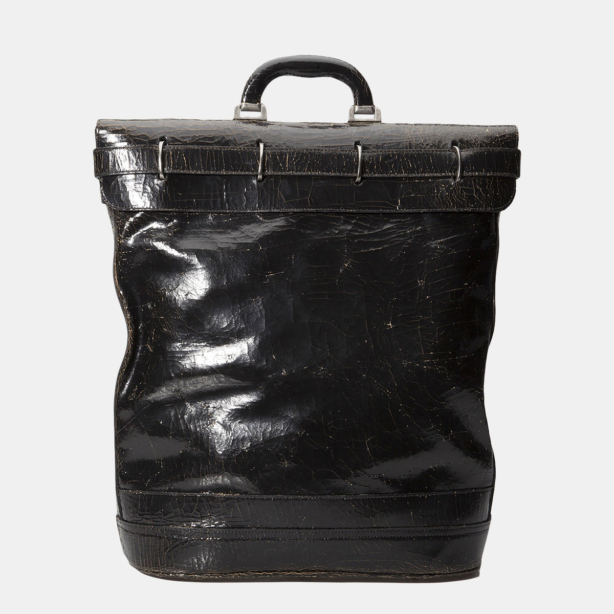 Luxury leather sustainable silk backpack daybag carryall carry-on