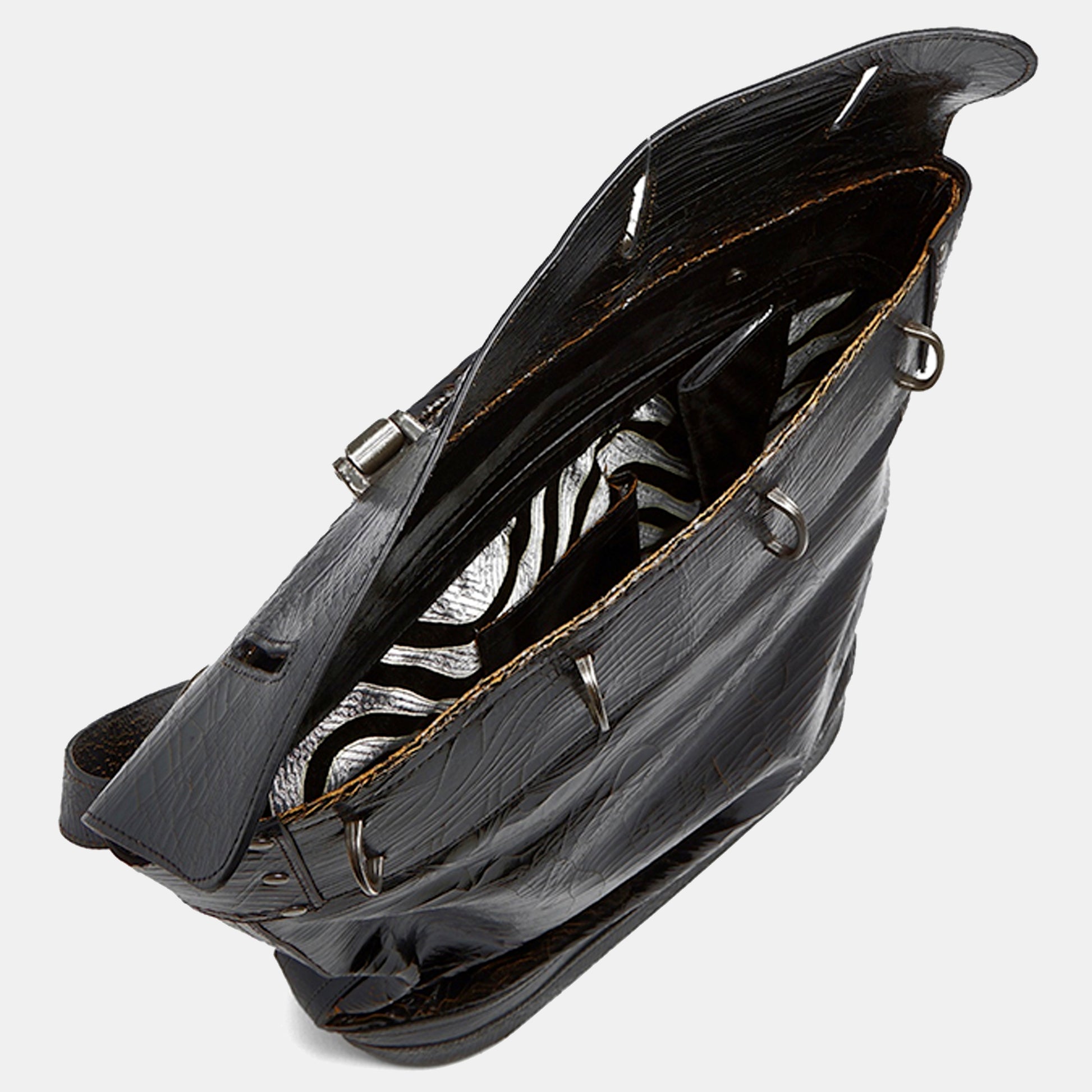 Luxury leather sustainable silk backpack daybag carryall carry-on