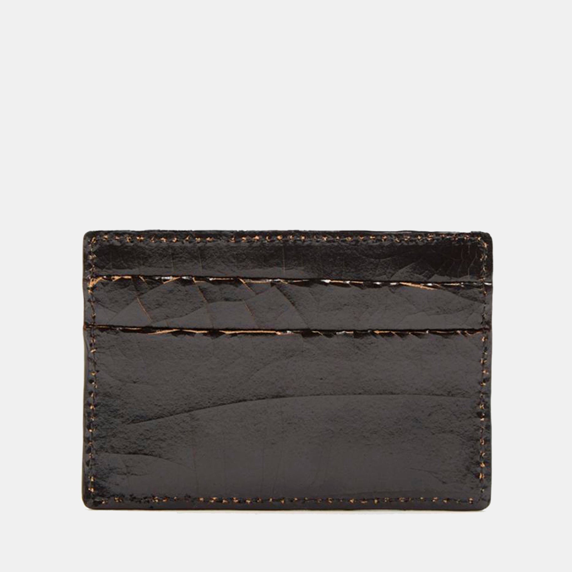 Luxury leather sustainable silk card sleeve