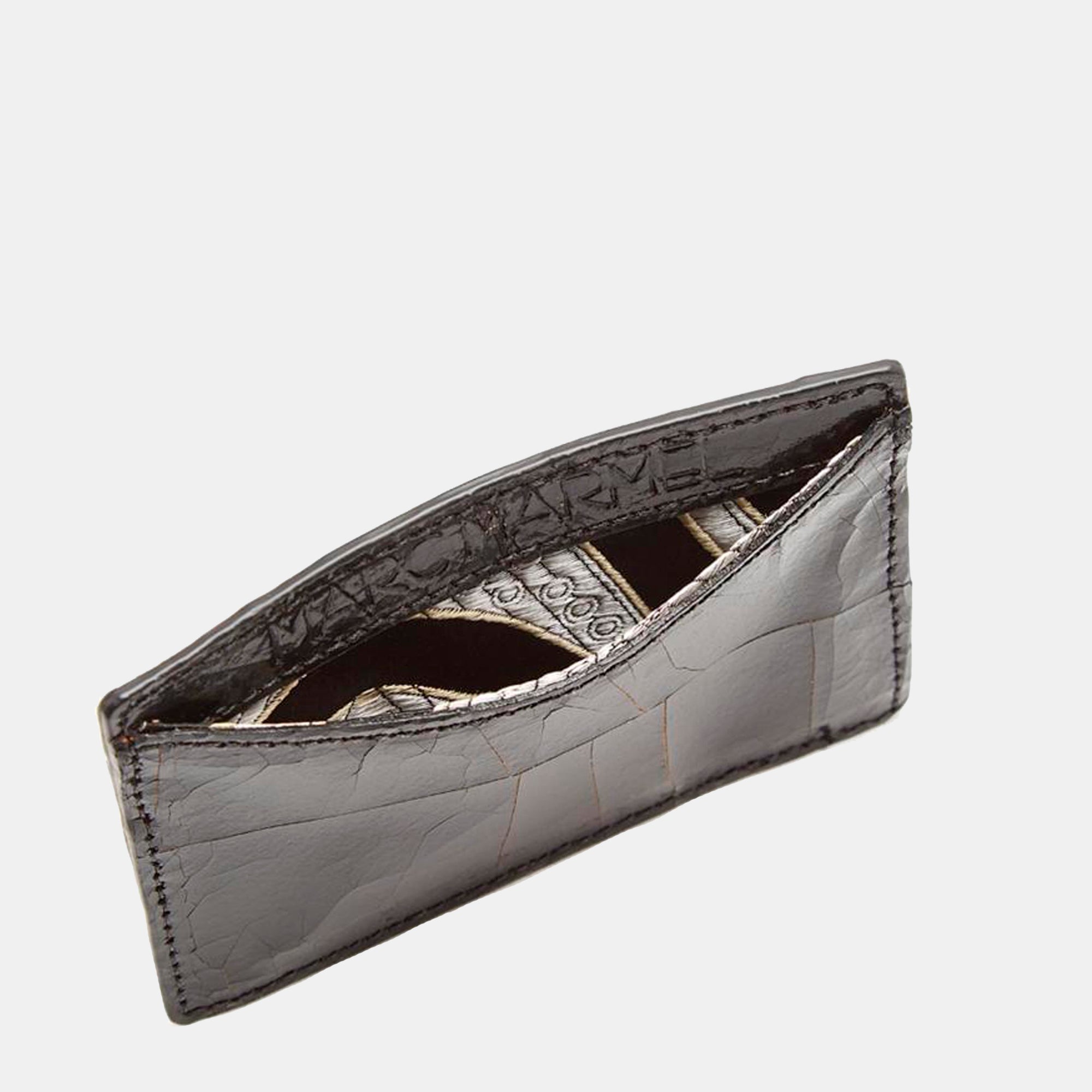 Luxury leather sustainable silk card sleeve