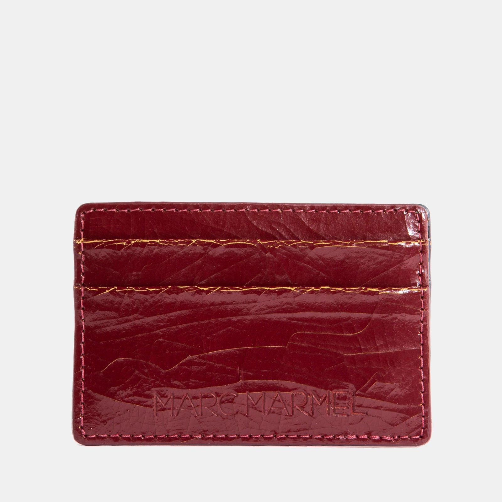 Luxury leather sustainable silk card sleeve