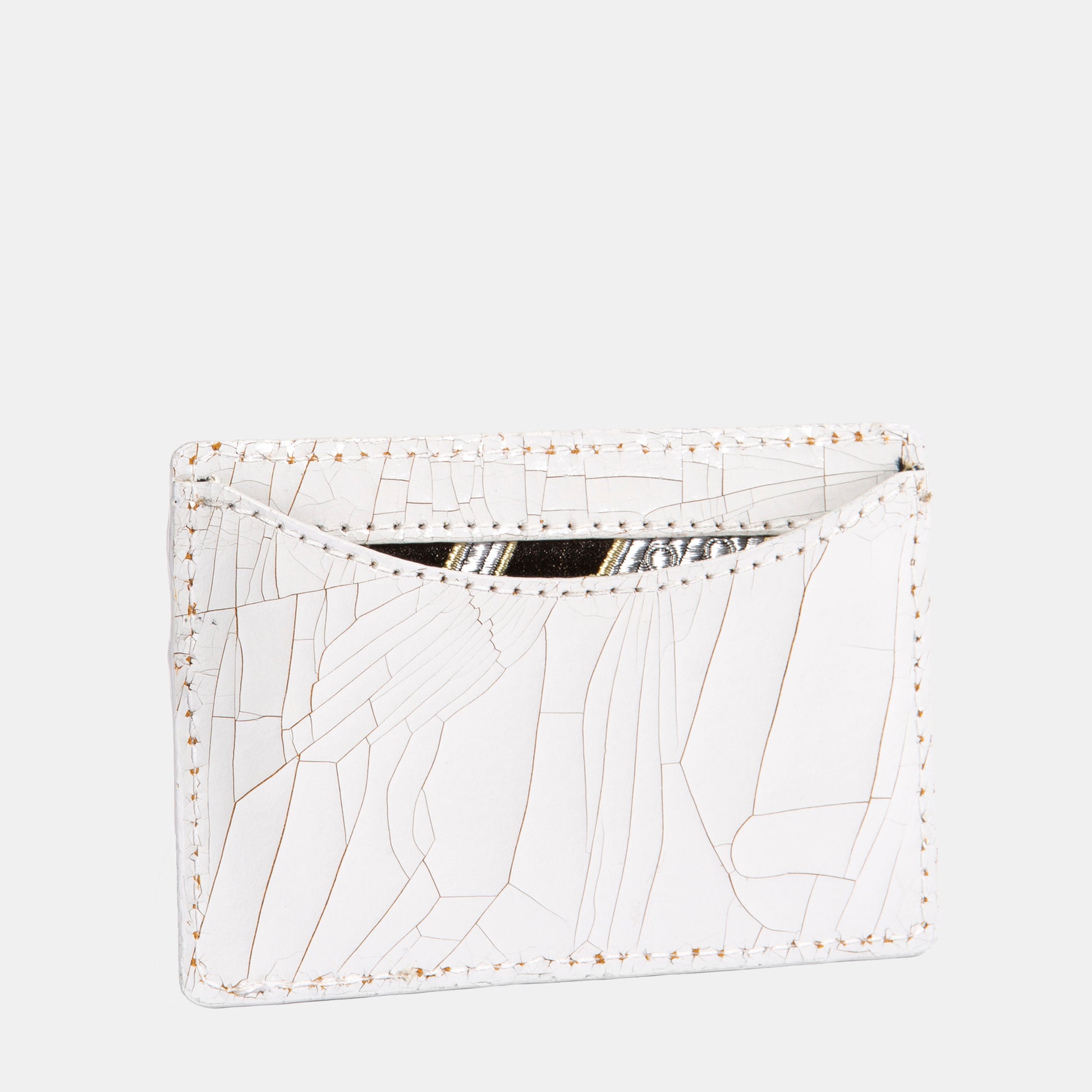 Luxury leather sustainable silk card sleeve