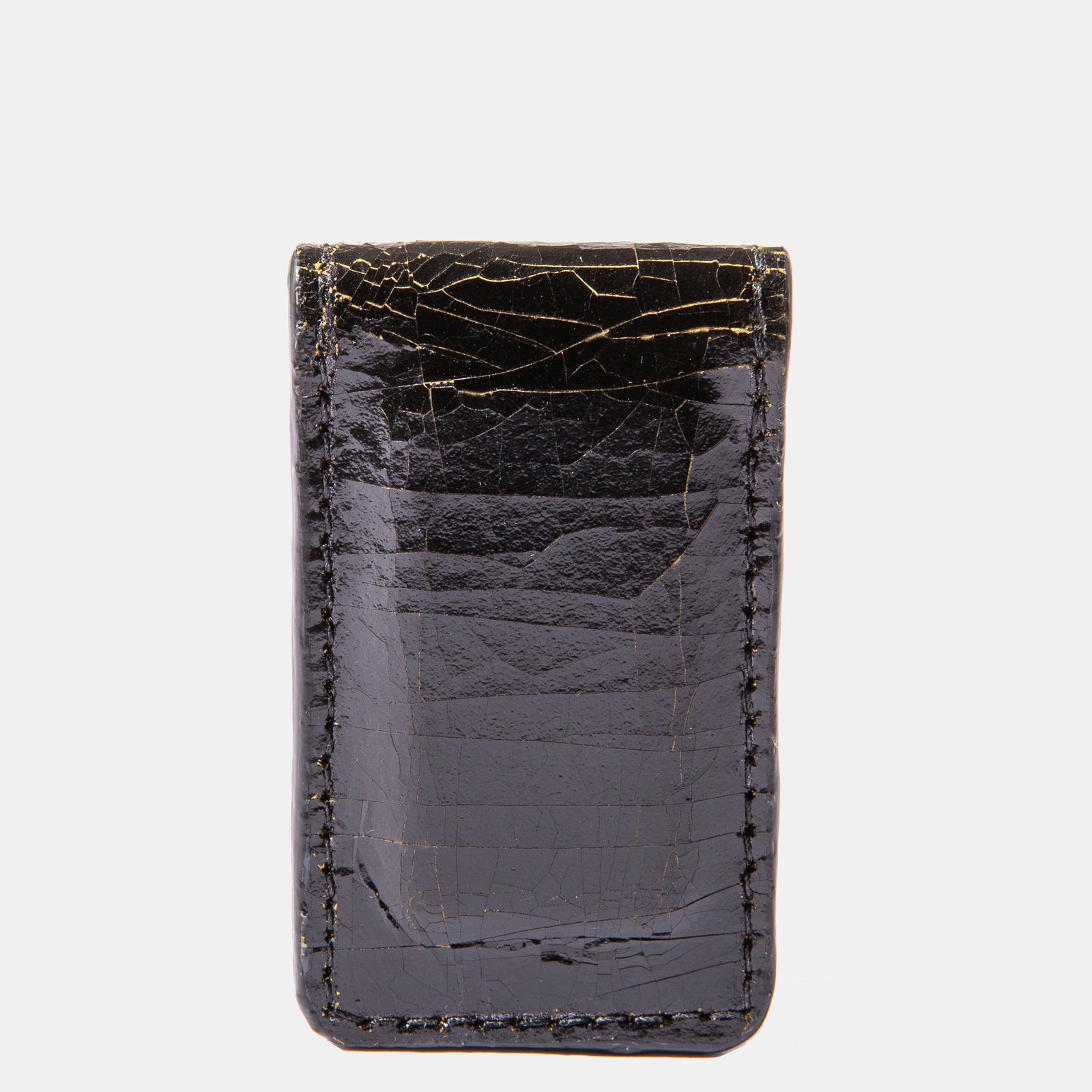 Luxury leather sustainable silk magnet clip