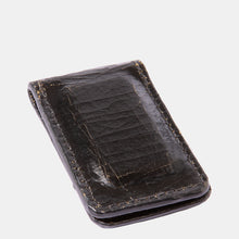 Luxury leather sustainable silk magnet clip