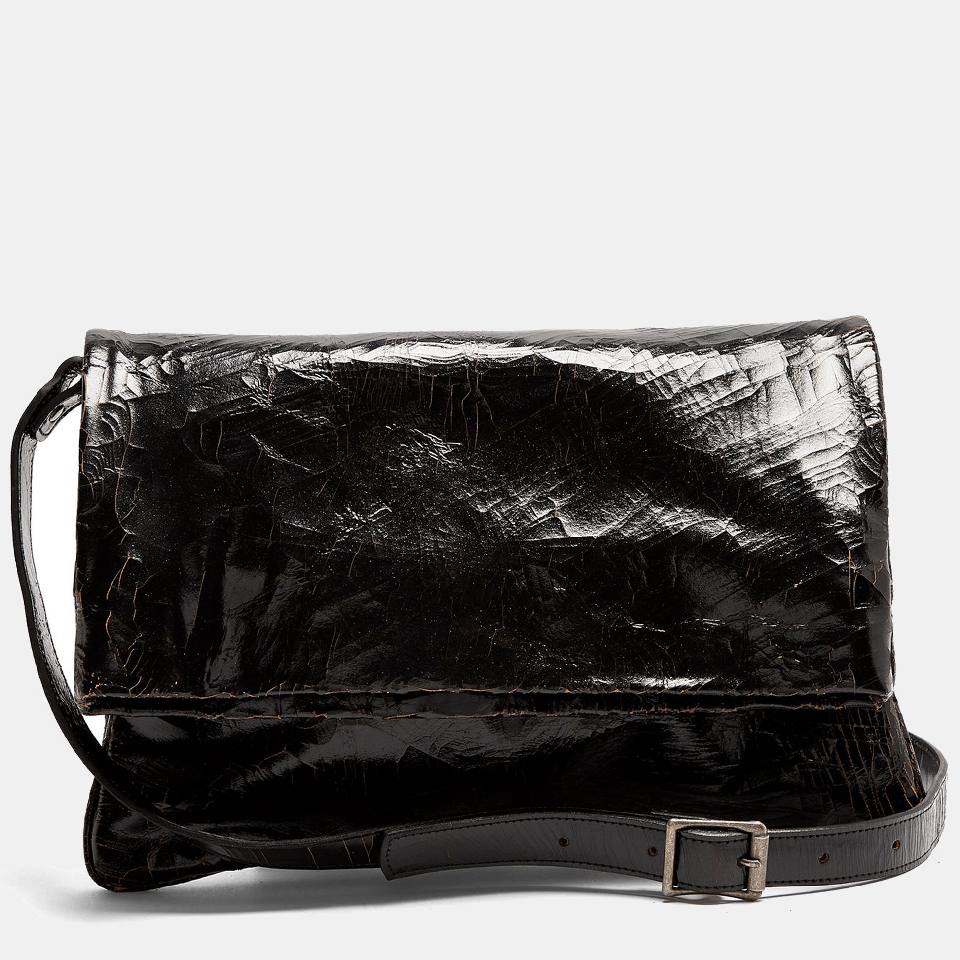 Luxury leather sustainable silk handbag clutch crossbody messenger