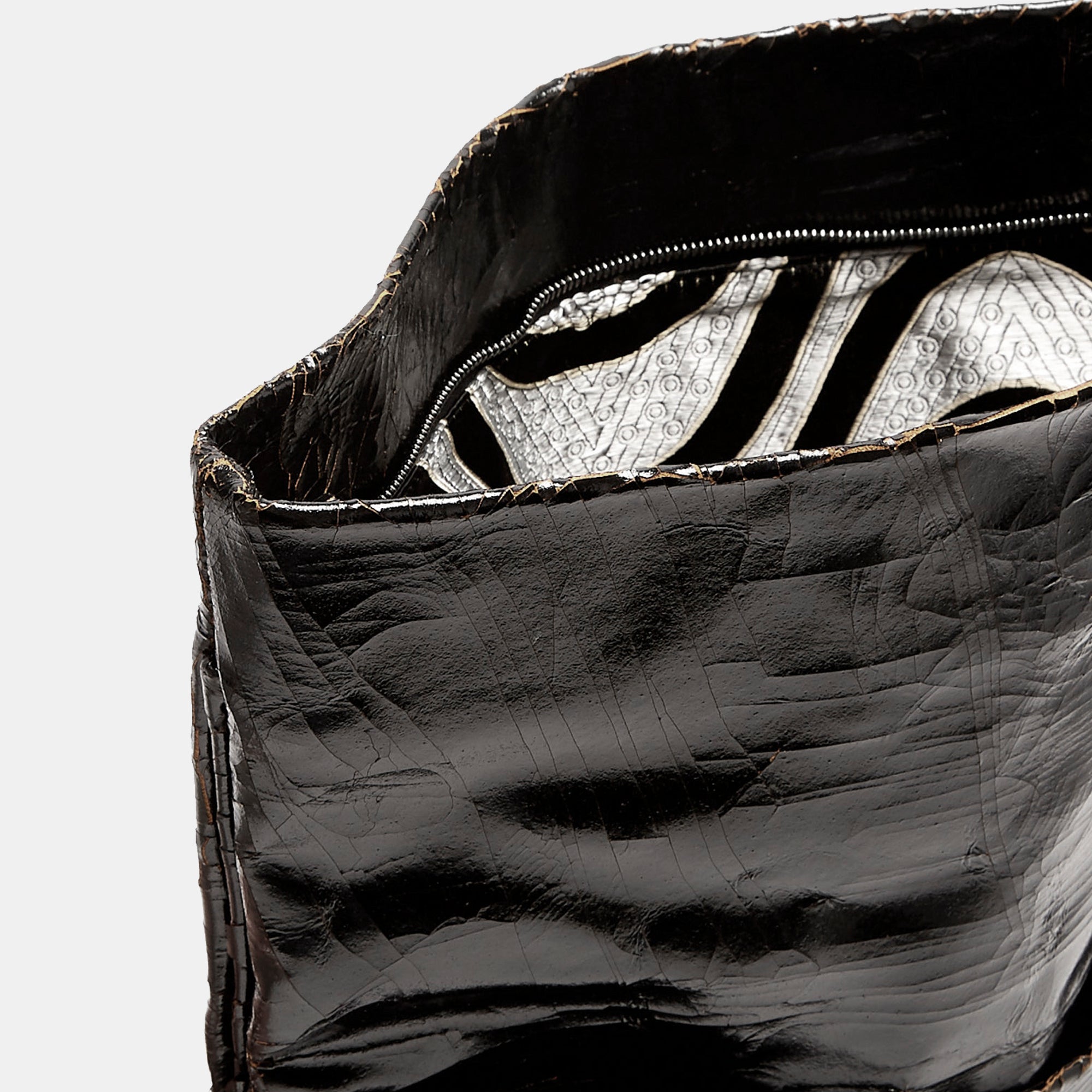 Luxury leather sustainable silk handbag clutch crossbody messenger
