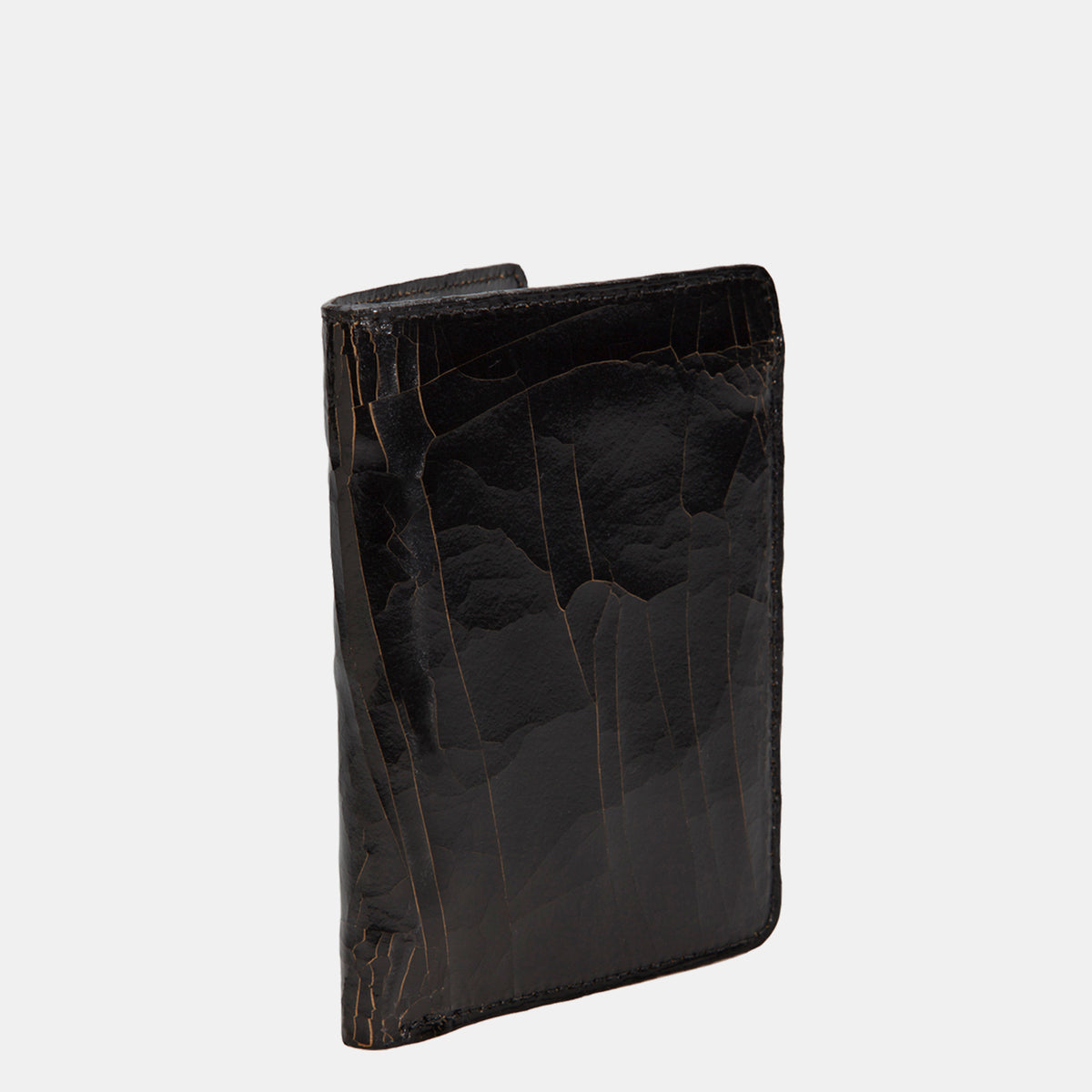 Luxury leather sustainable silk passport holder wallet