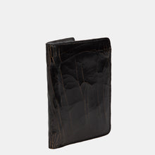 Luxury leather sustainable silk passport holder wallet