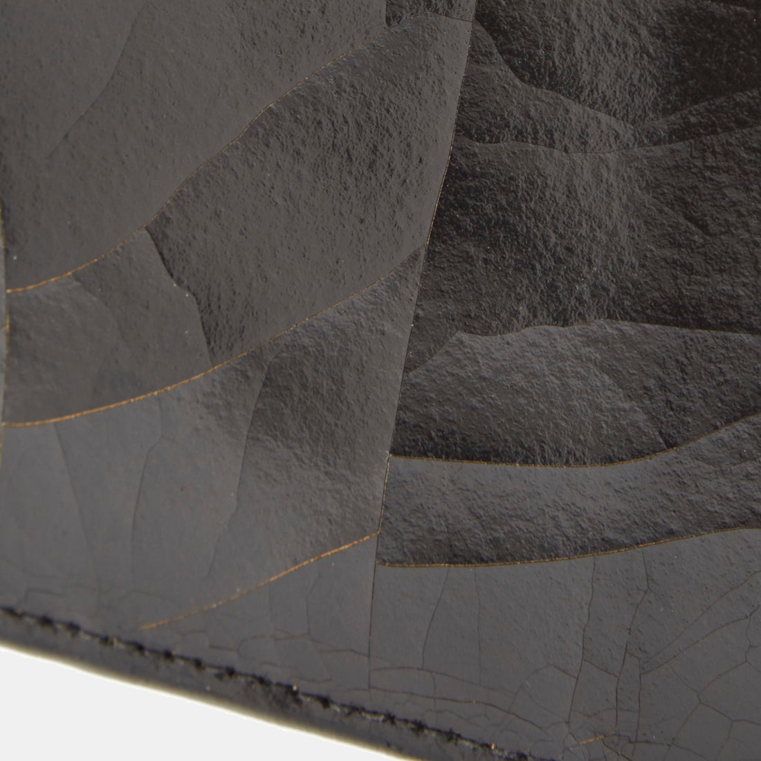 Luxury leather sustainable silk passport wallet