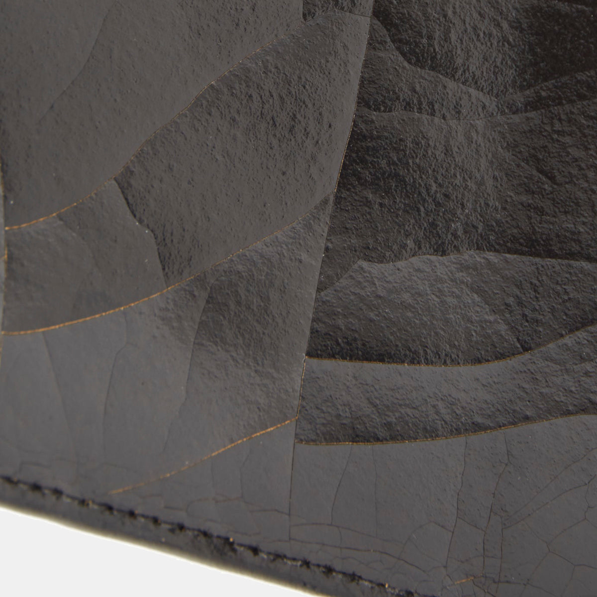 Luxury leather sustainable silk passport wallet