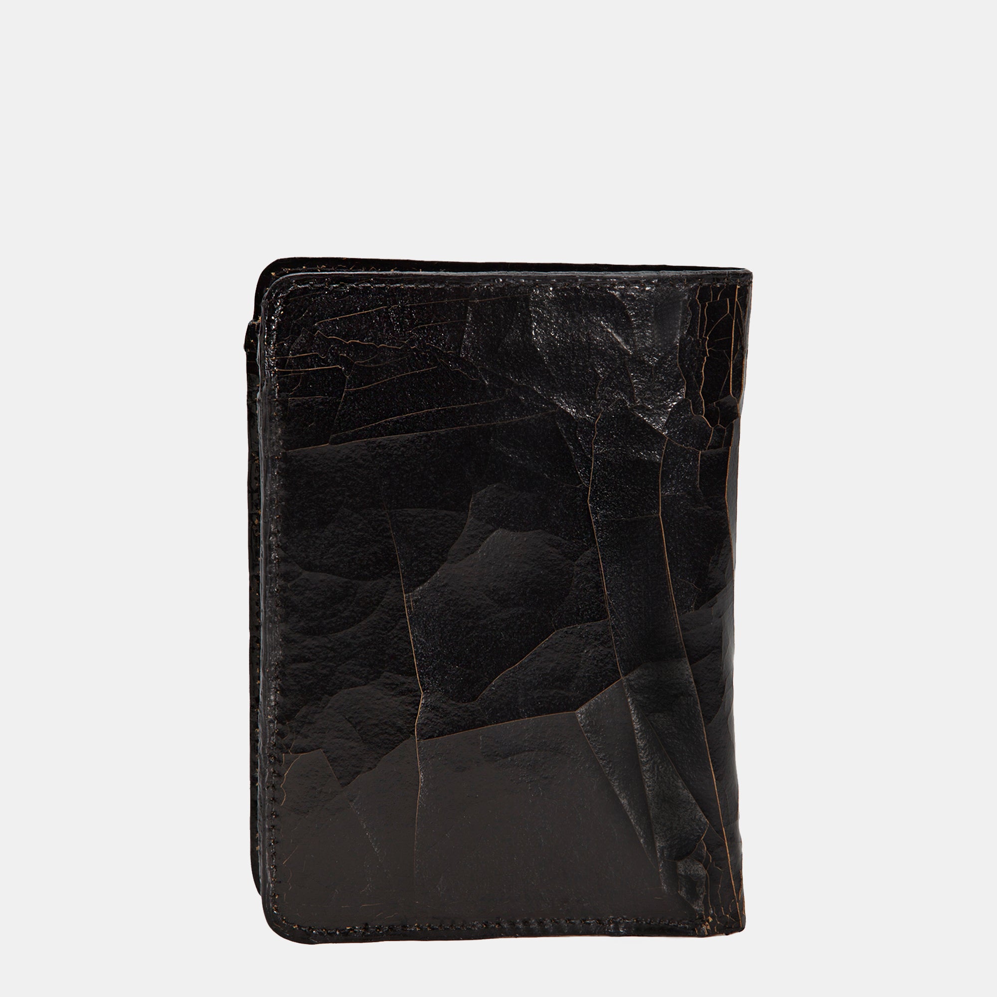 Luxury leather sustainable silk passport holder wallet