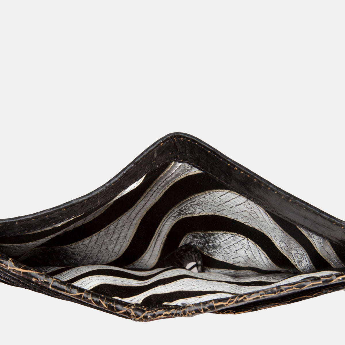 Luxury leather sustainable silk passport wallet