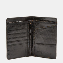 Luxury leather sustainable silk passport holder wallet