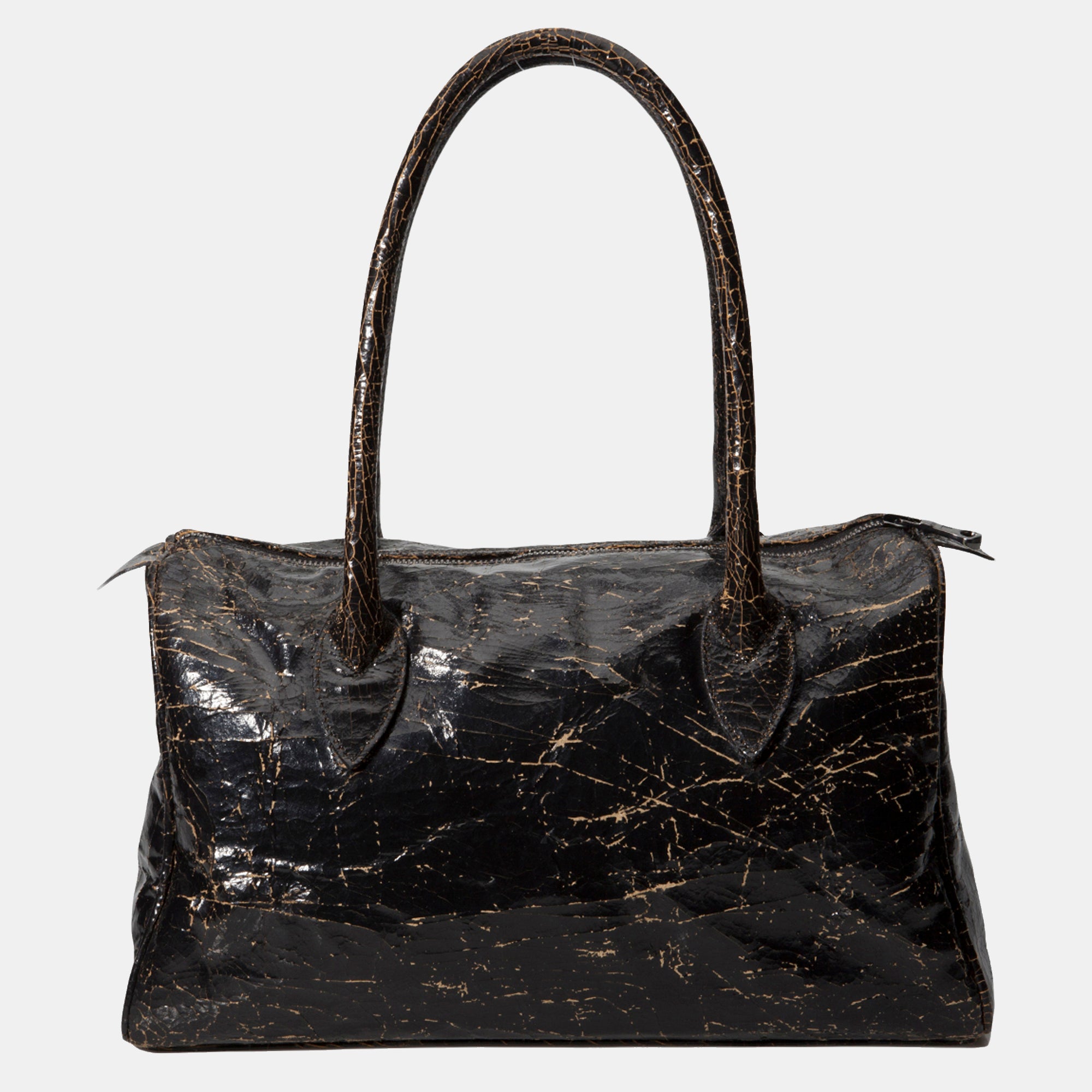 Luxury leather sustainable silk doctor shaped handbag