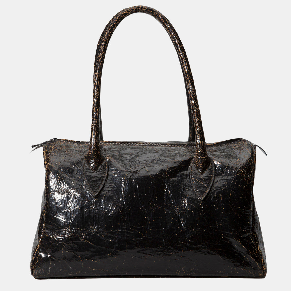 Luxury leather sustainable silk doctor shaped handbag