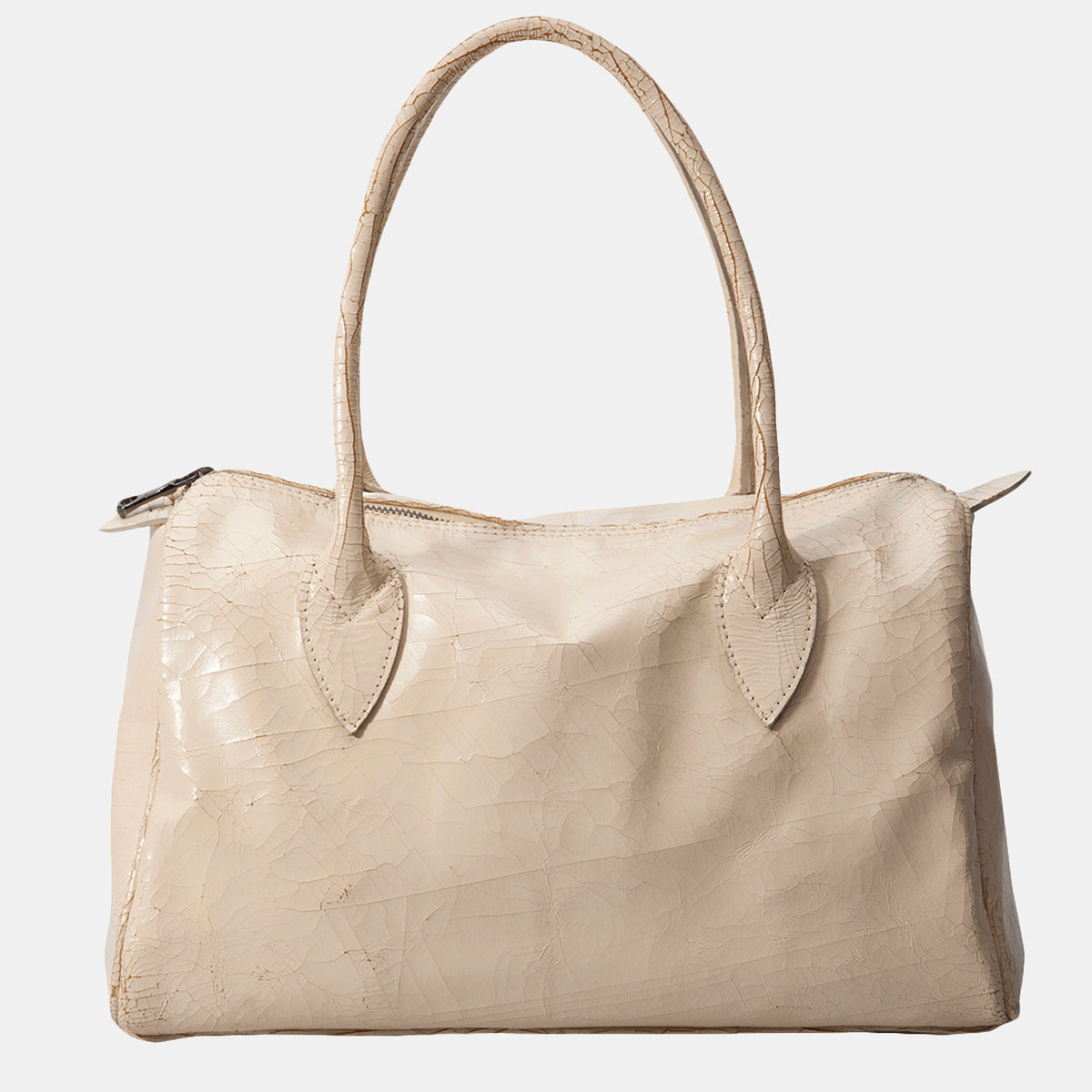 Luxury leather sustainable silk doctor shaped handbag