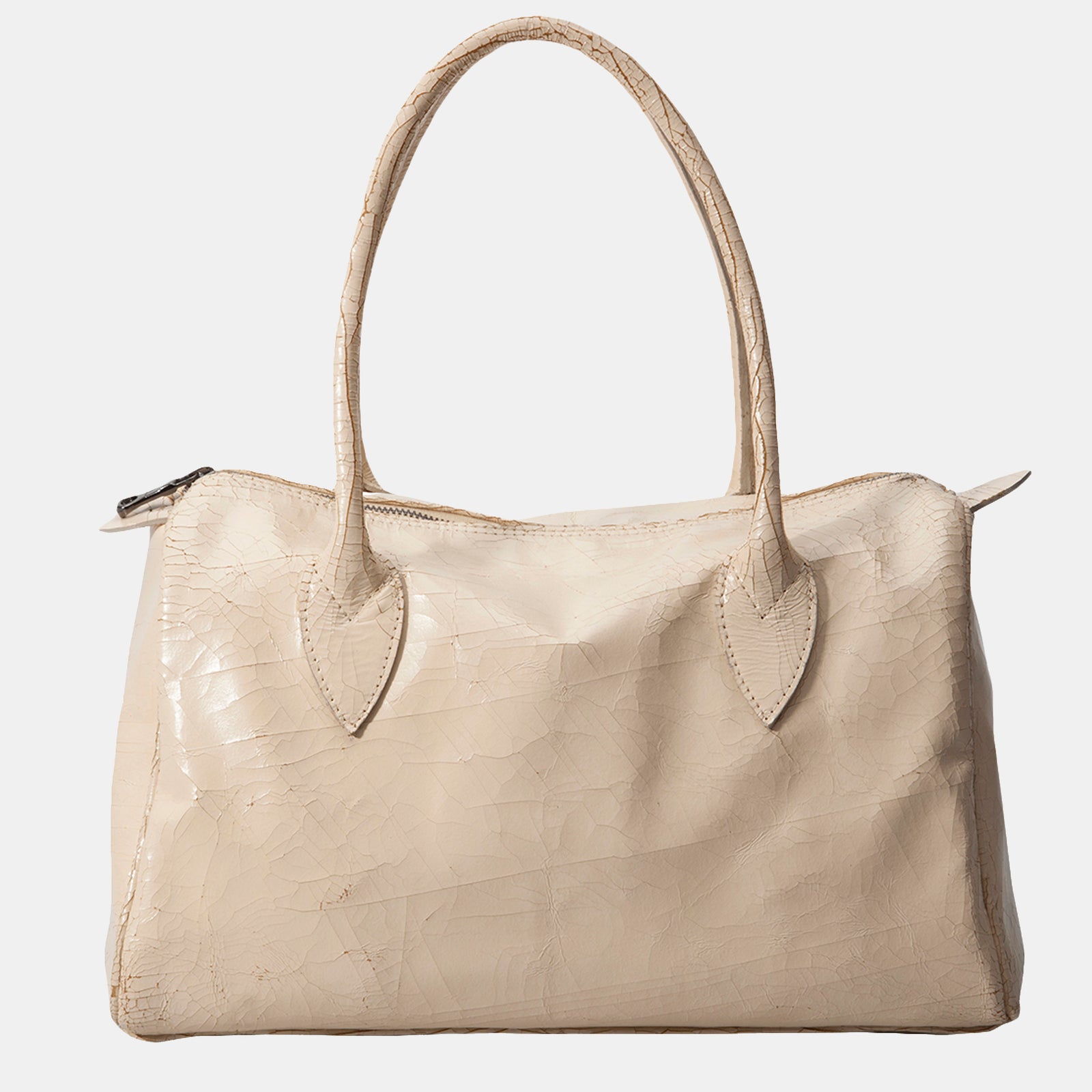 Luxury leather sustainable silk doctor shaped handbag