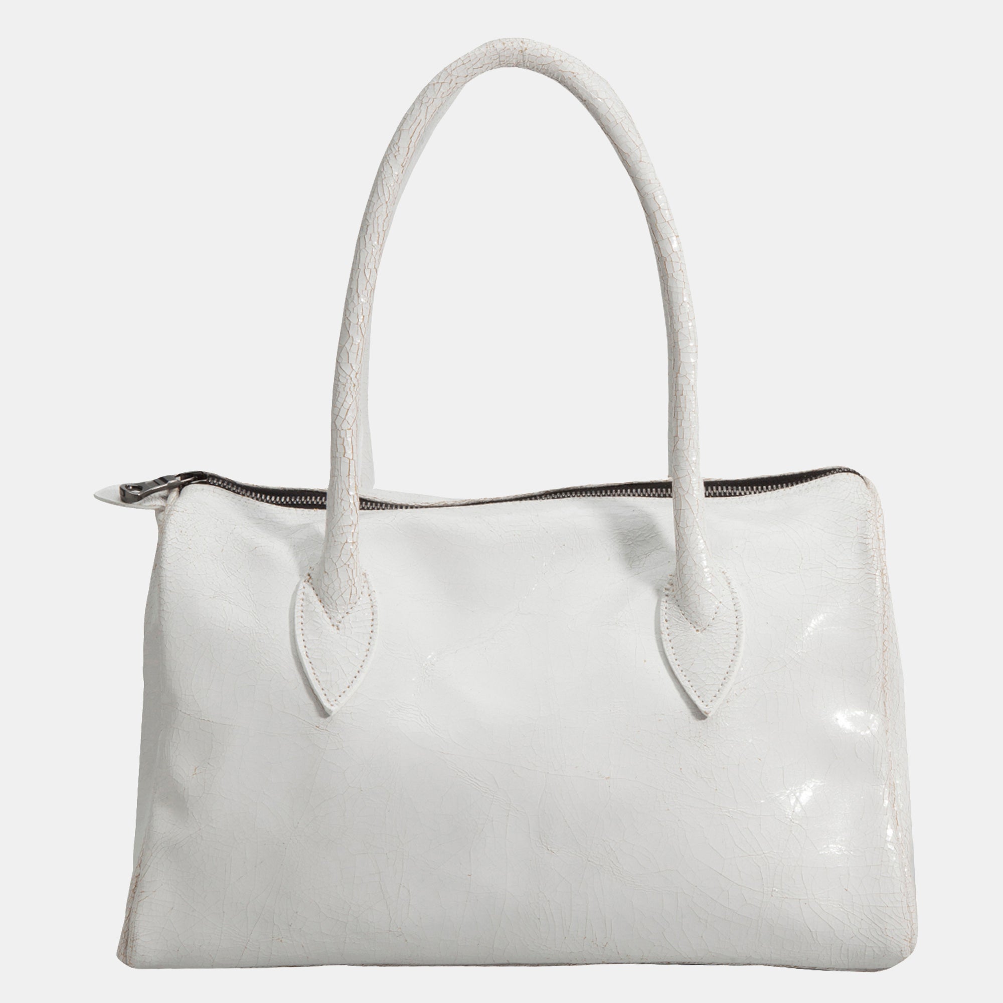 Luxury leather sustainable silk doctor shaped handbag