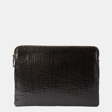 Luxury leather sustainable silk tech sleeve bag case