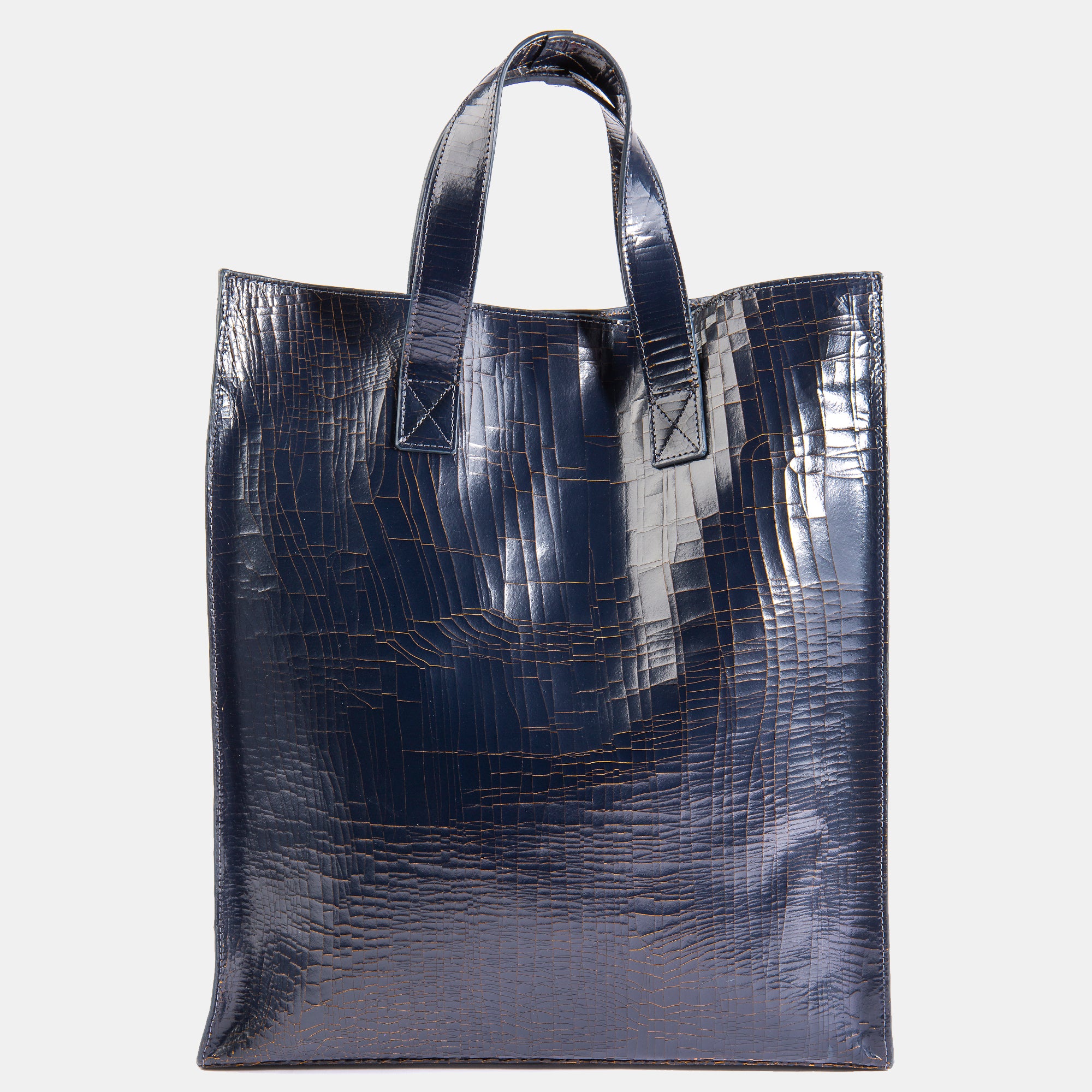 Luxury leather sustainable silk tote bag carryall carry-on