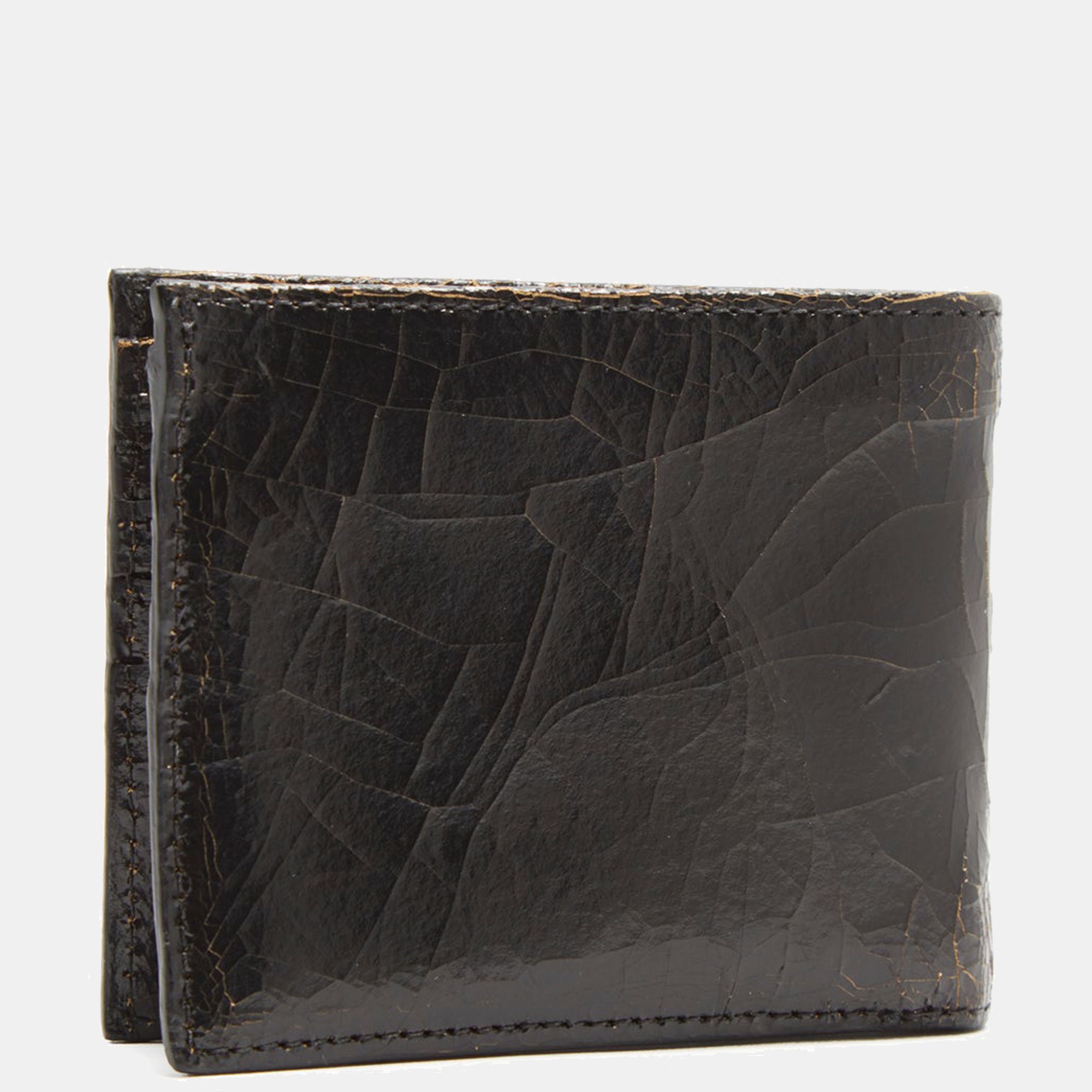 Luxury leather sustainable silk wallet bifold 