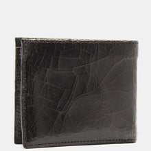 Luxury leather sustainable silk wallet bifold 