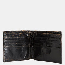 Luxury leather sustainable silk wallet bifold 