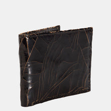 Luxury leather sustainable silk wallet bifold 
