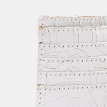 Luxury leather sustainable silk wallet bifold 